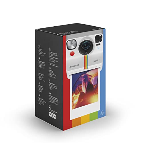 Polaroid Now+ 2nd Generation I-Type Instant Film Bluetooth Connected App Controlled Camera - White (9077)