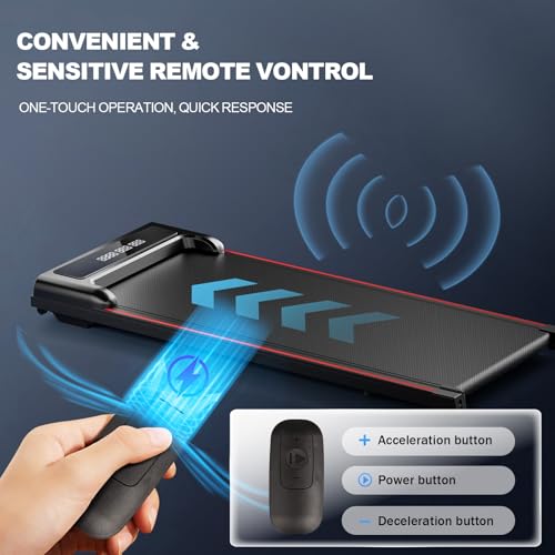 GORISE Walking Pad, Under Desk Treadmills for Home, Walking Pad with Incline, Treadmills with Remote Control APP LED Display