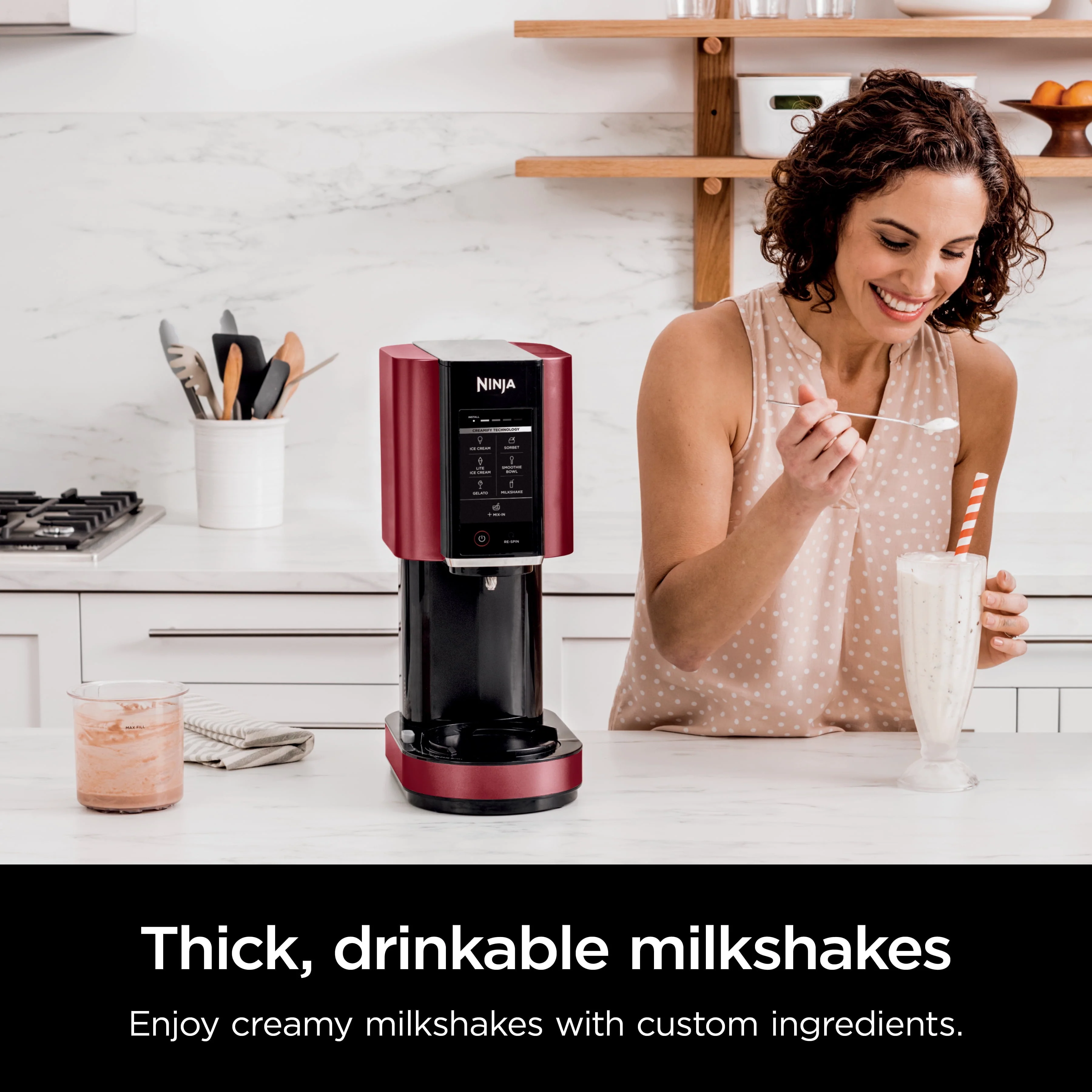 Ninja鈩?CREAMi鈩? Ice Cream Maker, 7 One-Touch Programs, Blue - NC301NV