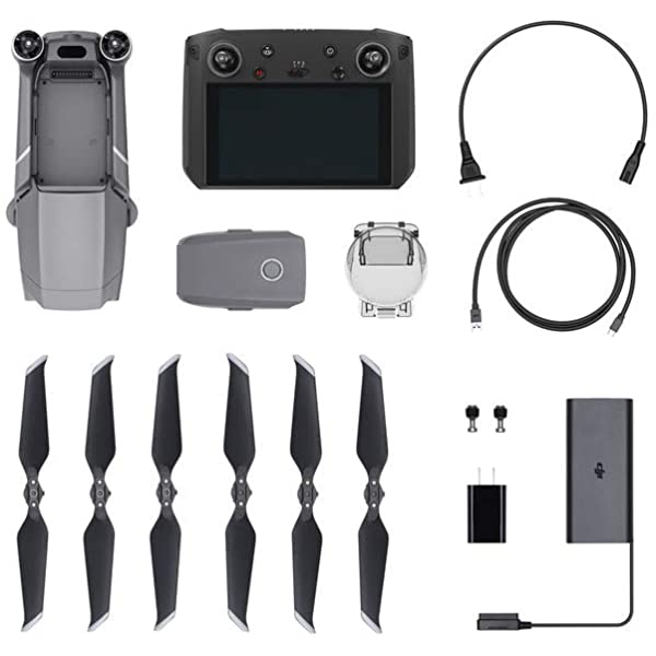 DJI Mavic 2 Pro - Drone Quadcopter UAV with Hasselblad Camera 3-Axis Gimbal HDR 4K Video Adjustable Aperture 20MP 1" CMOS Sensor, up to 48mph, Gray