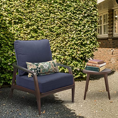 Aoodor 22'' x 24'' Outdoor Deep Seat Chair Cushion Set，Olefin Fabric Slipcover and Sponge Foam- Green (Set of 2 Seats, 2 Backs, 2 Pillows