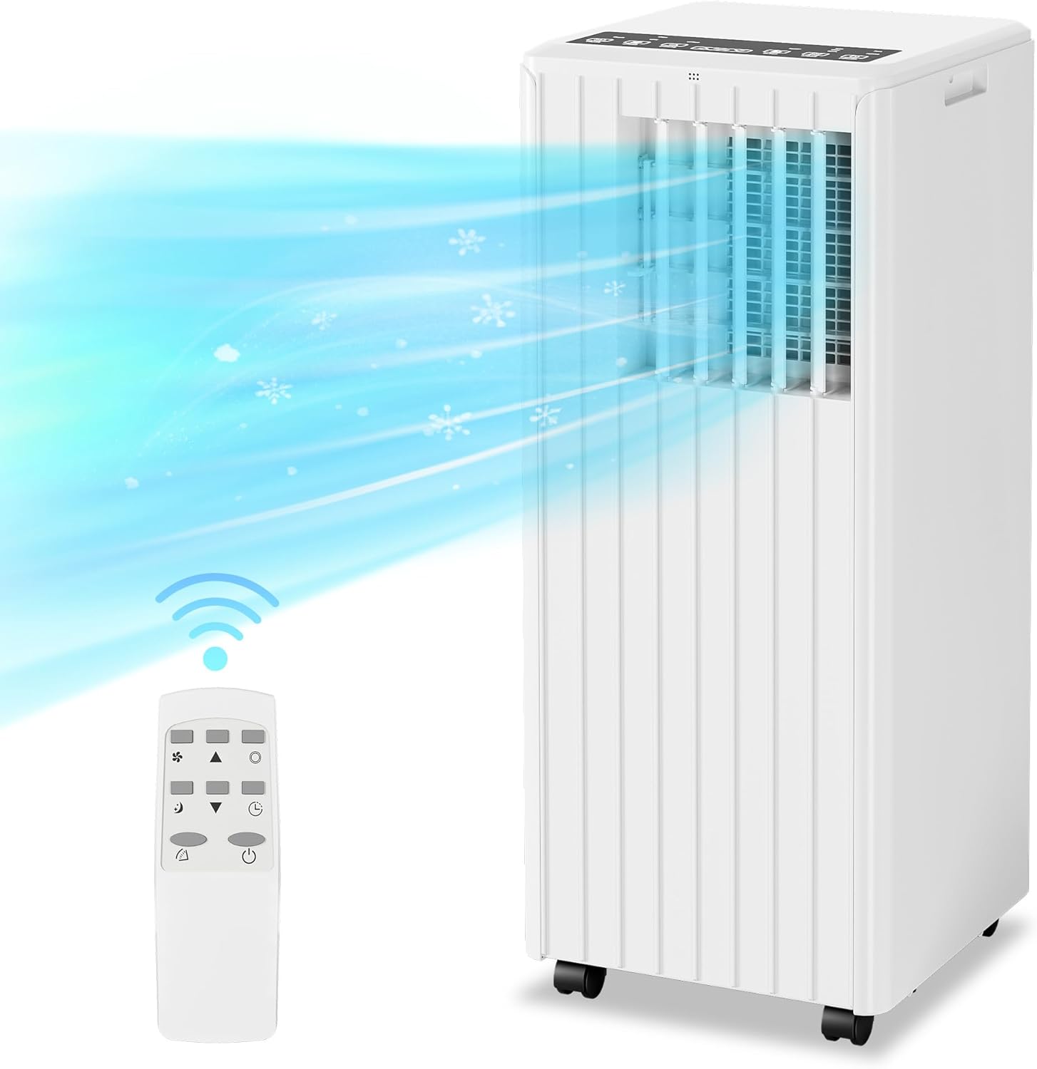 8,000BTU Portable Air Conditioners, 3-IN-1 Air Conditioner Floor Room AC Unit with Cool, Dehumidifier, Fan Mode