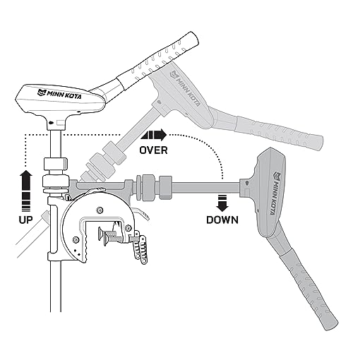 MinnKota Traxxis 80 Transom Mount Trolling Motor (80lbs Thrust, 42" Shaft) , Black