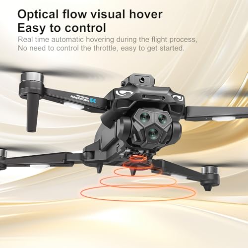 Brushless RC Drone with 4K Dual Camera, 4.5-inch HD Screen Remote Control, Smart Obstacle Avoidance