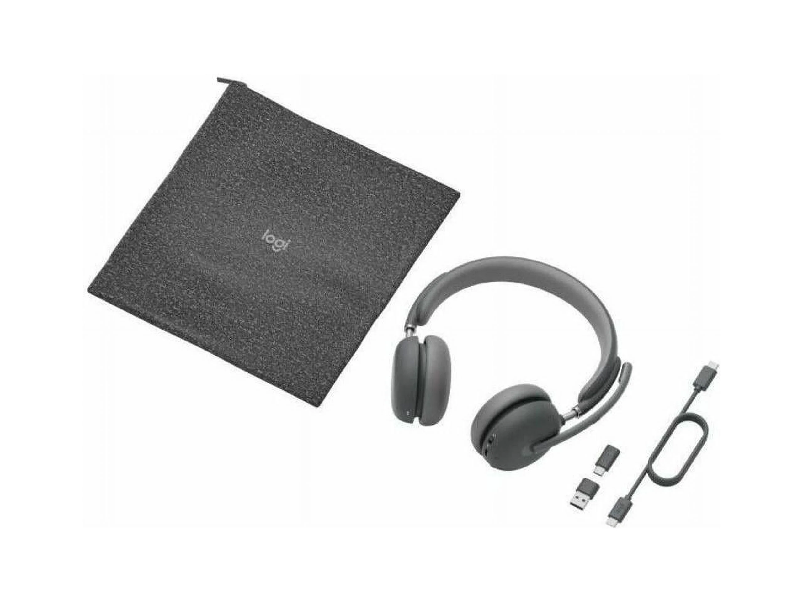 Logitech Zone Wireless 2 Headset - Wireless - Bluetooth - 164 ft - 20 Hz - 20 kHz - Over-the-head - Omni-directional, MEMS Technology Microphone