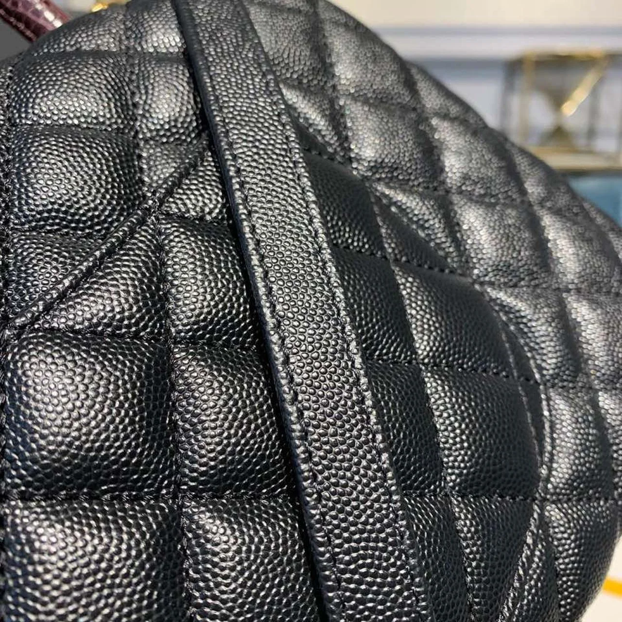 Chanel Large Flap Bag With Top Handle Black For Women, Womens Handbags, Shoulder And Crossbody Bags 11in/28cm A92991