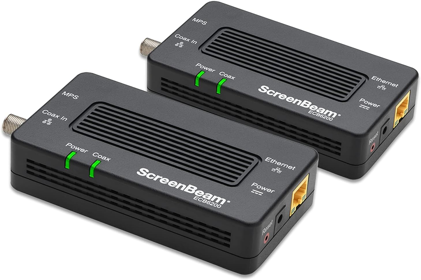 ScreenBeam Bonded MoCA 2.5 Network Adapter for Highest Speed Internet, Ethernet Over Coax - Starter Kit (Model: ECB7250K02)