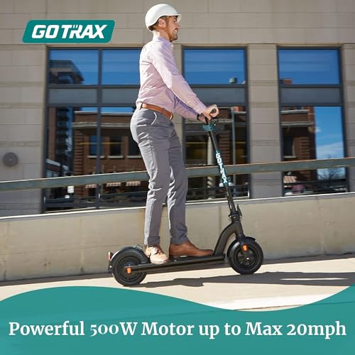 Gotrax G4 Series Electric Scooter for Adults, 500-650W Motor 10"/11" Shock Absorbing Tires, Max 25-45 Miles Long Range 20-38MPH Top Speed