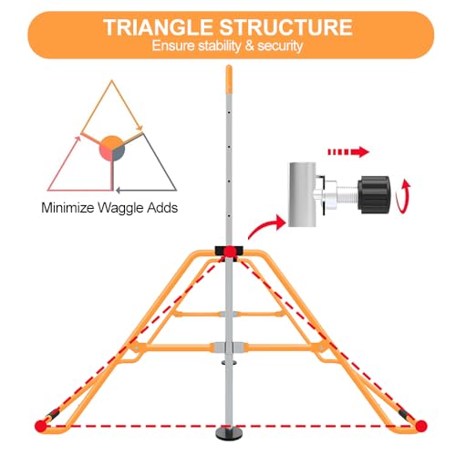 Expandable Gymnastics Bar for Kids, Adjustable Height Junior Training Kip Bar, Folding Gymnastic Horizontal Bars Monkey Bar