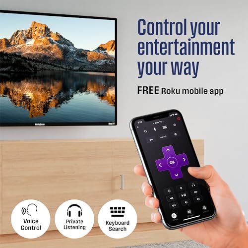 Westinghouse Roku TV - 43 Inch Smart TV, 4K UHD QLED Television w/HDR 10+, Dolby Vision, Wi-Fi & Mobile App Connectivity