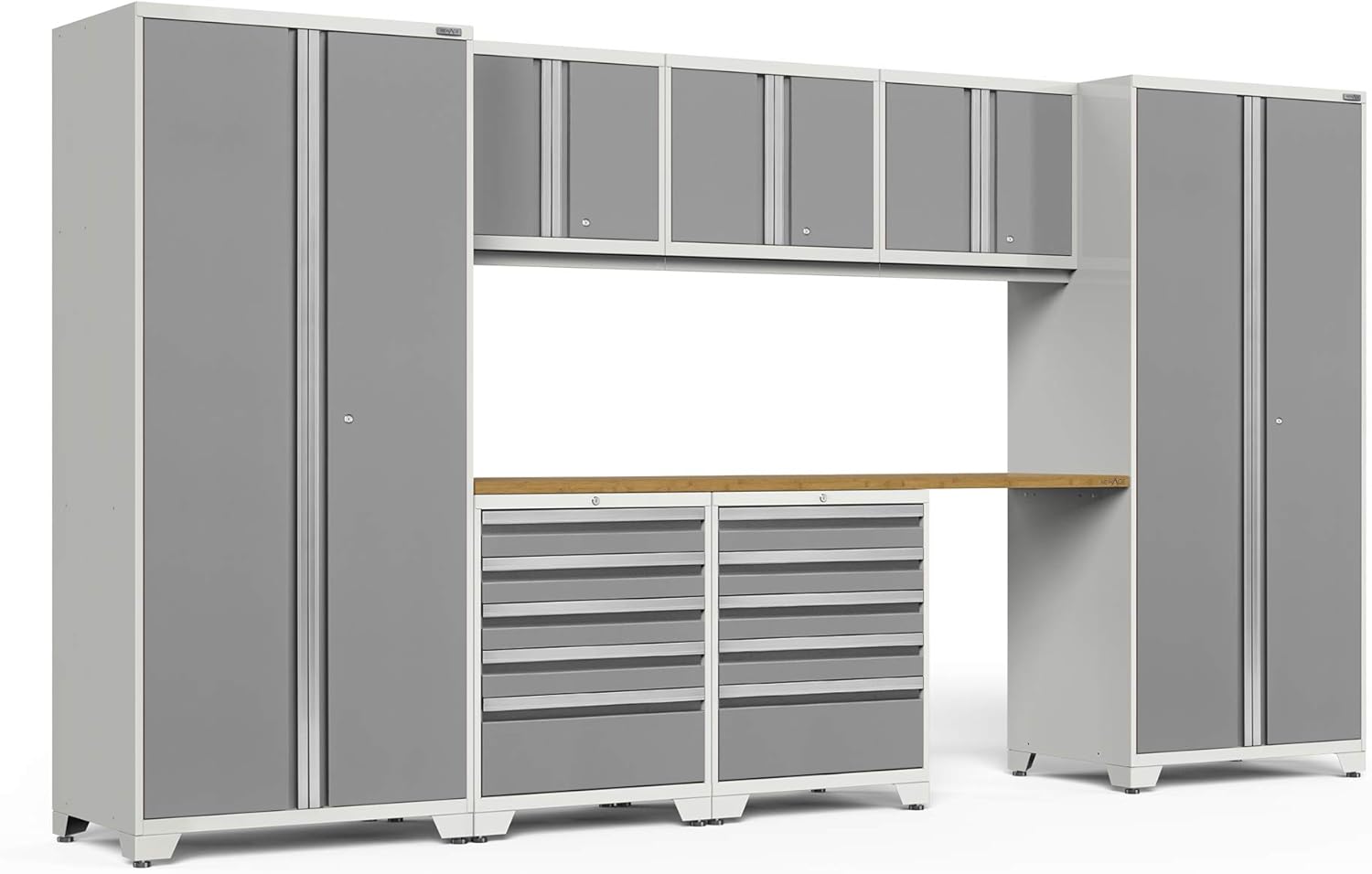 NewAge Products Pro Series Red 8 Piece Set, Garage Cabinets, 52291