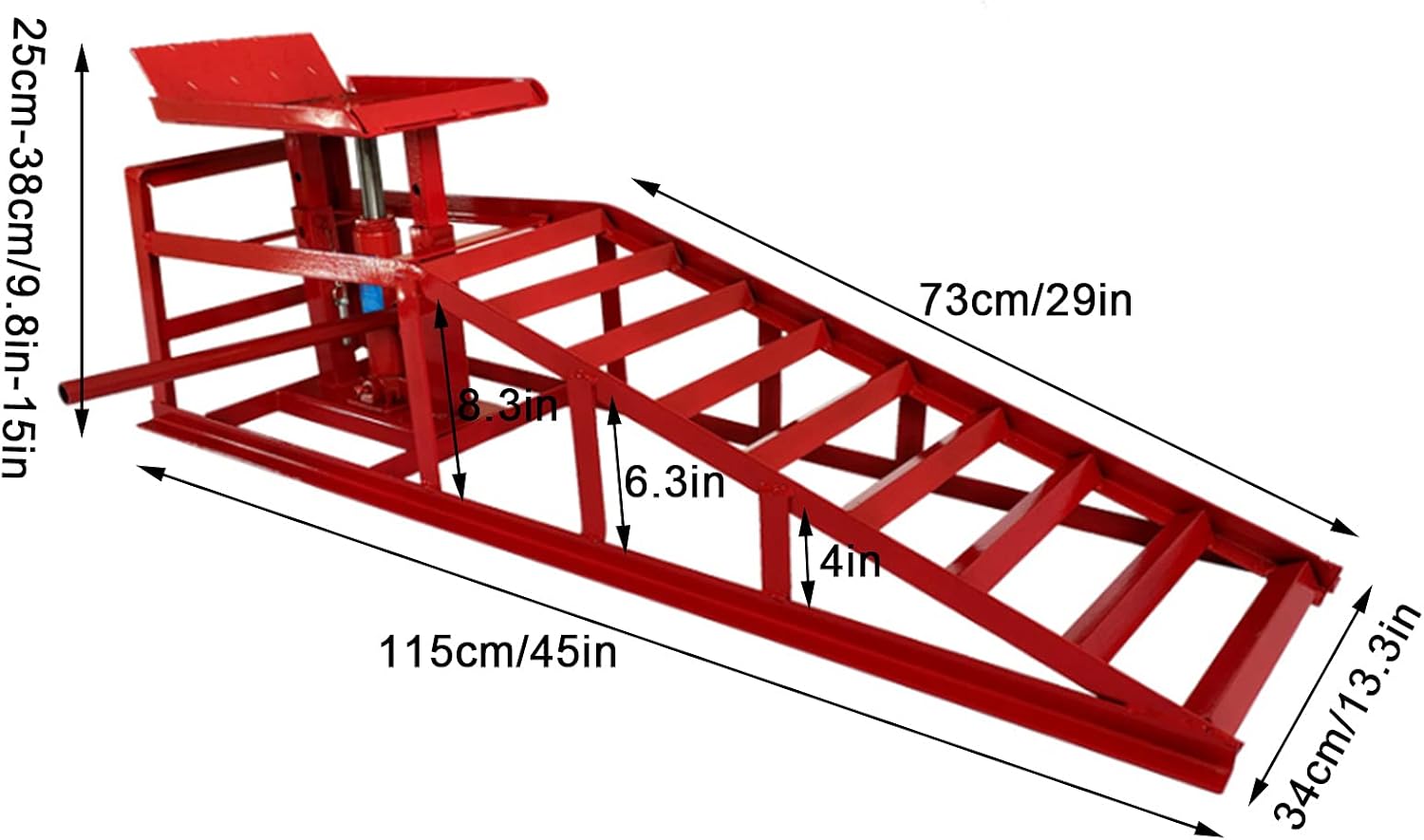Car Ramp Lifts - VVVIKU 2PCS Auto Car Truck Service Ramps Lifts, 10000lbs Heavy Duty Hydraulic Car Ramps Lift for Car Repair