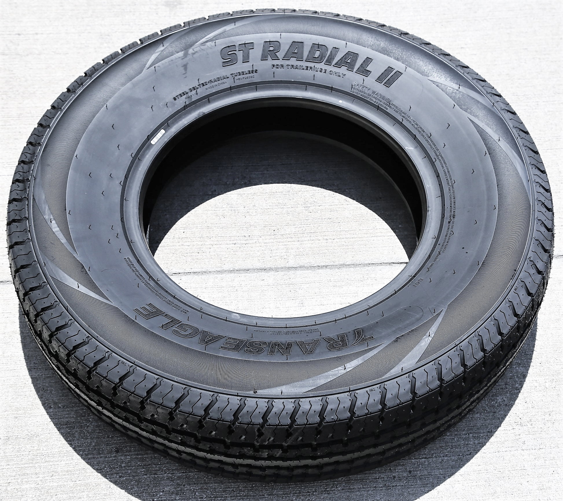 Pair of 2 (TWO) Transeagle ST Radial II Steel Belted ST 205/75R15 Load E (10 Ply) Trailer Tires