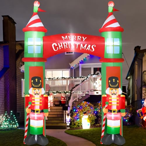 16FT Christmas Inflatable Snowman Outdoor Decorations, Giant Christmas Snowman, Holiday Blow Up Yard Decor with LED Lights