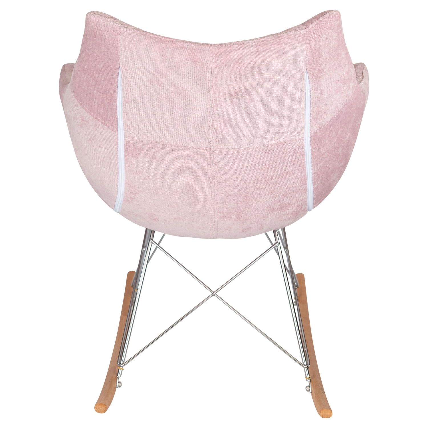 Maykoosh Vintage Variety Willow Velvet Eiffel Base Rocking Chair
