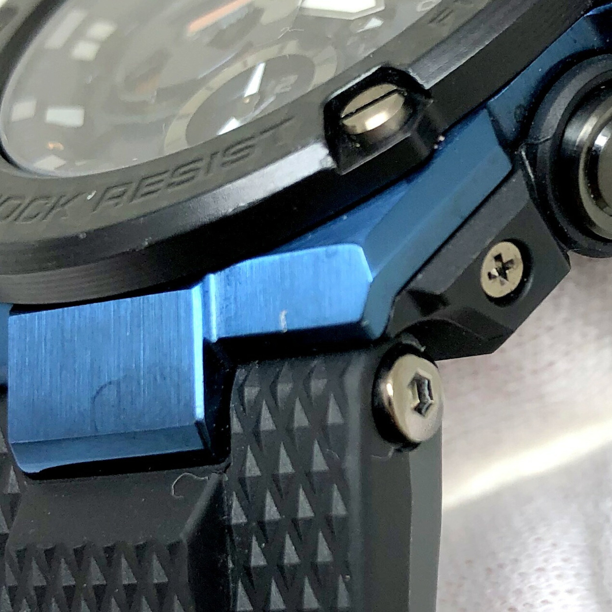 Pre-Owned CASIO Casio G-SHOCK Watch GST-B100XB-2A G-STEEL G Steel Bluetooth Equipped with Toughness Carbon Smartphone Link Tough Solar Black Blue