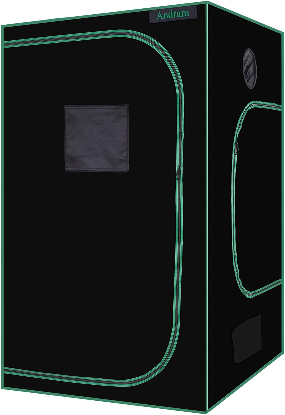 ANDRAM Grow Tent, 4’x4’ 600D Mylar Reflective Grow Tents for Hydroponics Indoor Growing, Grow Tent Reflective Garden Growing Dark Room (48"x48"x80")