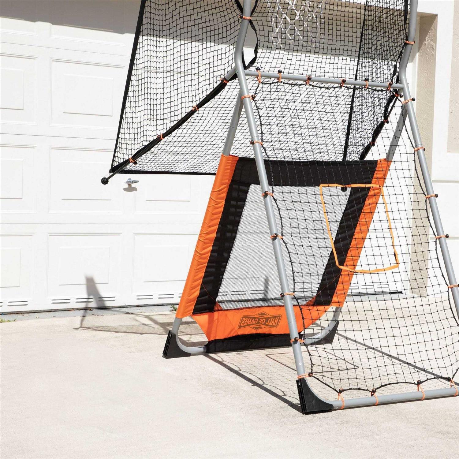 Hall of Games Outdoor 2-in-1 Basketball and Baseball Pitchback Training Game - Sports Supplies Online Store