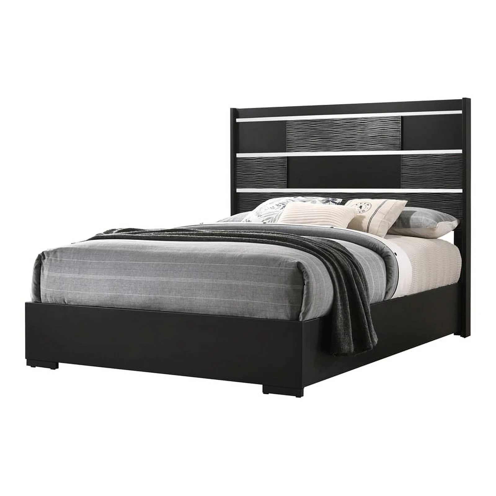 Blacktoft 5-piece Eastern King Panel Bedroom Set Black