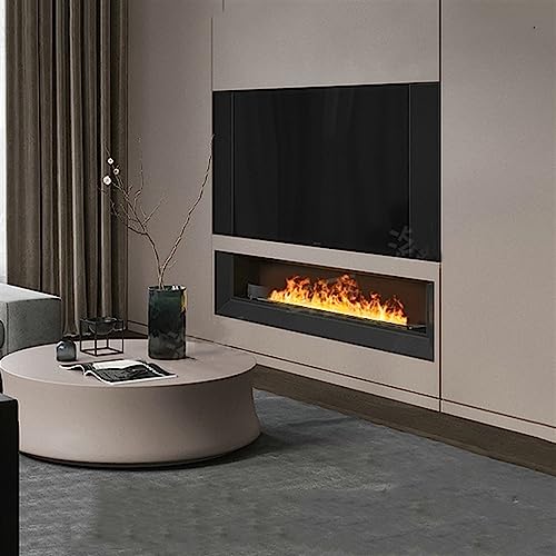 3D Atomized Fireplaces Electric Fireplace Solid Color Electronic Fireplace Mist Fireplace Intelligent Ultra-thin Steam 3D Simulation Flame Decoration