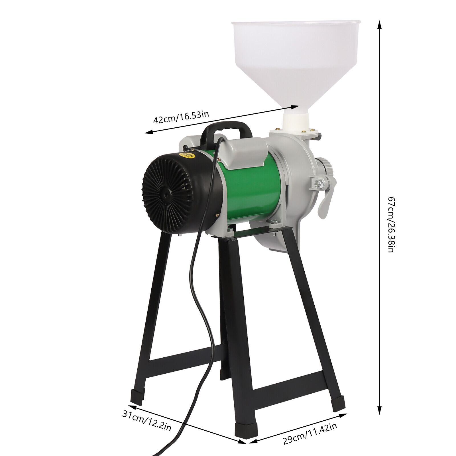Electric Feed Mill Wet Cereals Grinder Feed Pellet Maker For Rice Grain Coffee Green