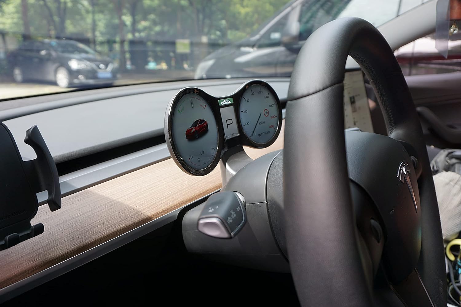 KUNFINE Car HUD LCD Dashboard Display Instrument forTesla Model 3 & Model Y Multimedia Digital Cluster Tuning Parts