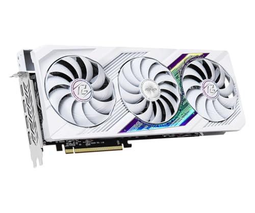 ASRock AMD Radeon RX 7700 XT Challenger 12GB GDDR6 192-bit 0dB Silent Cooling 7680 x 4320 DisplayPort HDMI LED Indicator 18Gbps Dual Fan Graphics Card