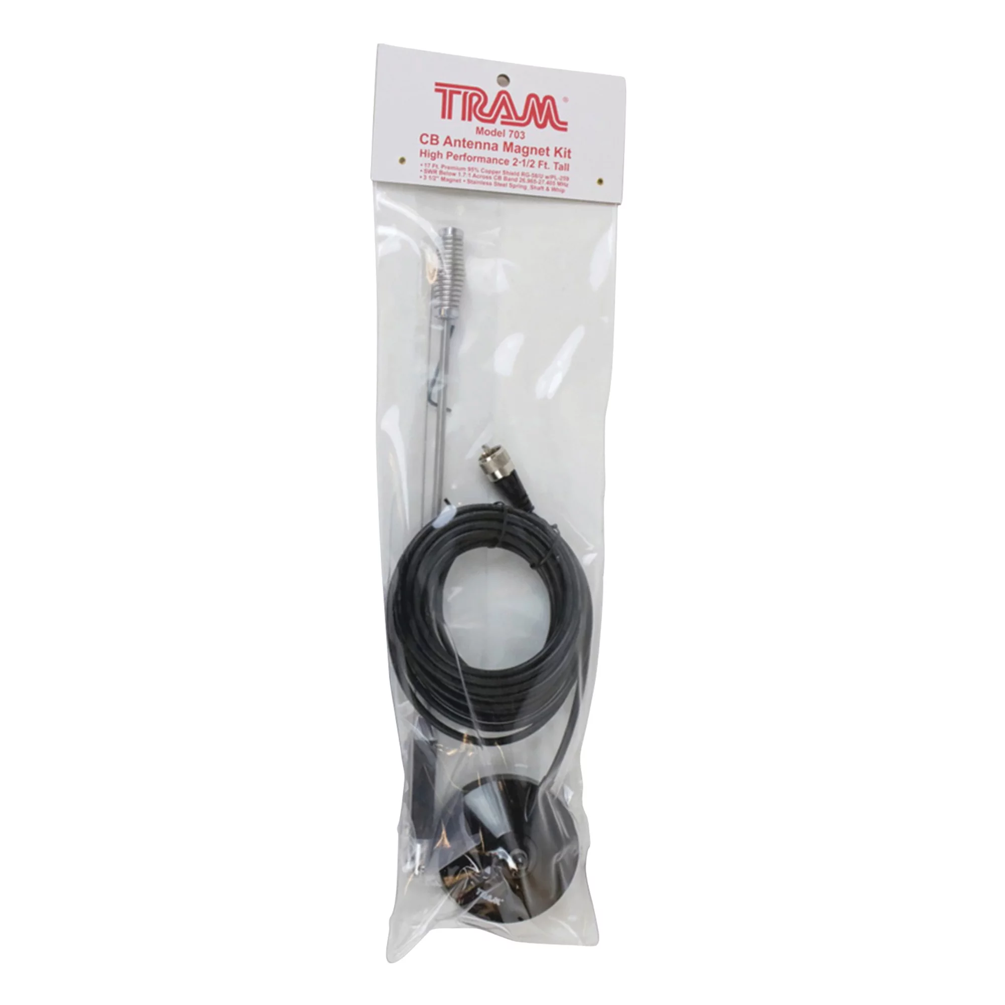 Group President Electronics TXUS600 Mckinley USA 12/24v CB Radio & Tram 703-HC CB Antenna Kit