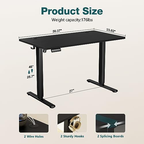 Standing Desk, Adjustable Height Electric Sit Stand Up Down Computer Table