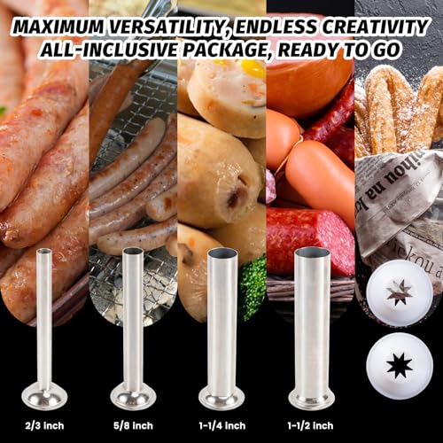 Electric Sausage Stuffer Machine - Hakka Sausage Stuffer, Precision Craftsmanship, Fast Electric Sausage Filling Machine, 20L/44LB