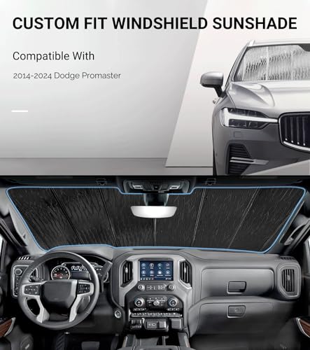 Window Sun Shade for 2011-2020 Toyota Sienna, Premium Folding Sunshade（Full Set
