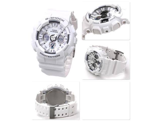 Casio Ga120a-7a White G-Shock Analog Digital Anti-magnetic