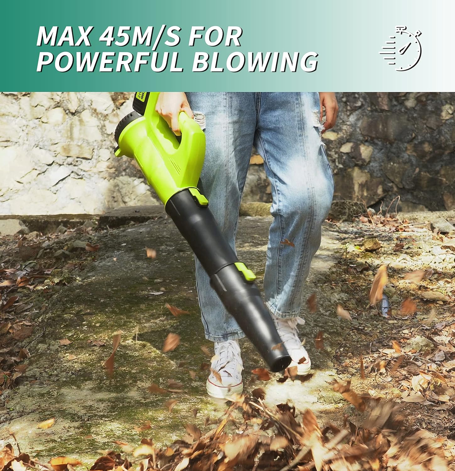 NOLORI Leaf Blower Cordless , Handheld Small Leaf Blower with 20V 4.0Ah Battery ,130MPH Battery Powered Blower for Lawn Care,Dust