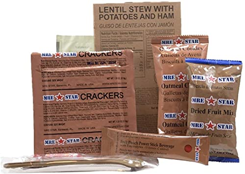MRE Meals Emergency Food Supply Military Camping Survival Case of 12 Meals mfg. 2021 Prepper Prepping Supplies