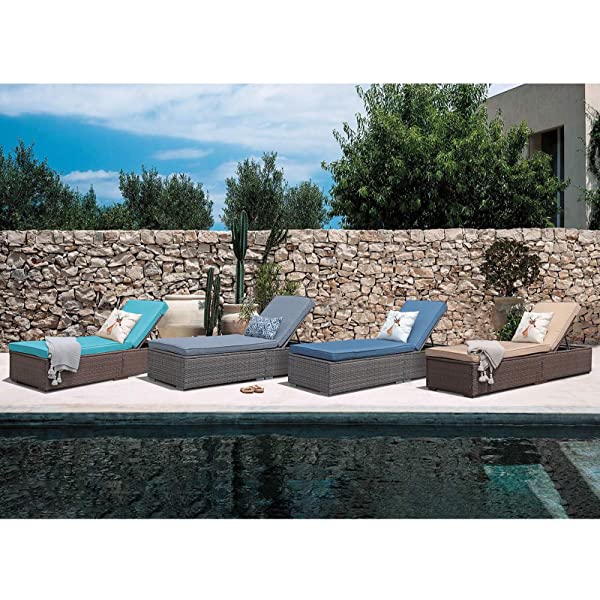 Patiorama Patio Chaise Lounge Chair, Sun Lounger