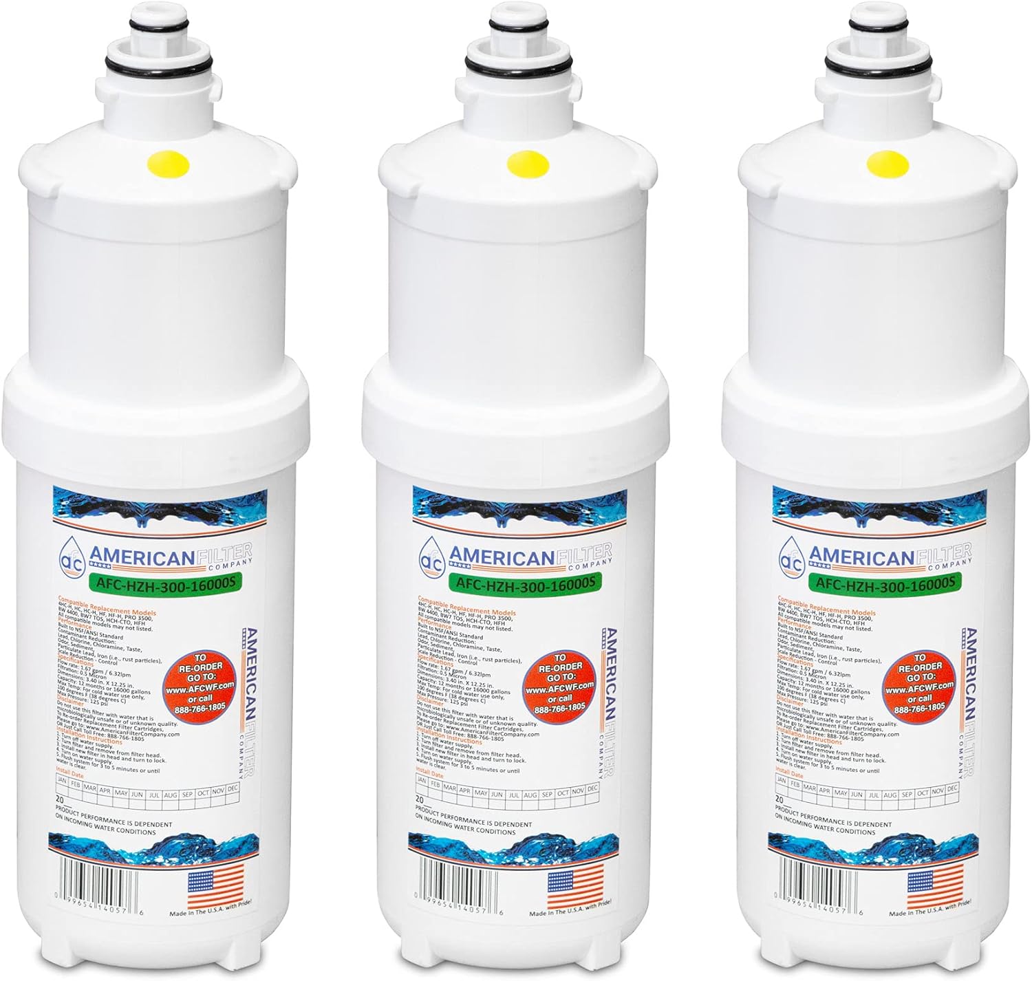 AFC Brand, water filter, Model # AFC-HZH-300-22000SK