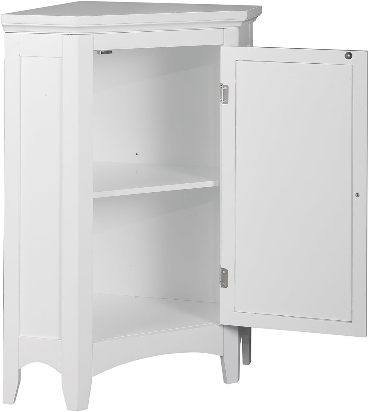 Teamson Home Glancy Bathroom Storage Floor Cabinet, White