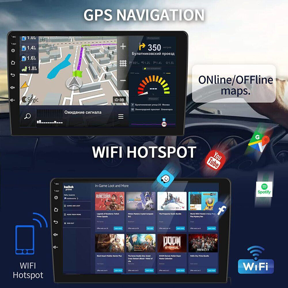 Kydely Upgrade Your Subaru BRZ/Scion FRS Toyota 86 GT86 with 9" CarPlay Android Radio Stereo - Wireless WIFI, Bluetooth, GPS