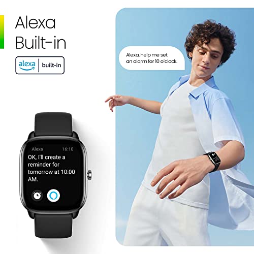 Amazfit GTS 4 Mini Smart Watch for Women Men, Alexa Built-in, GPS, Fitness Tracker with 120+ Sport Modes, 15-Day Battery Life