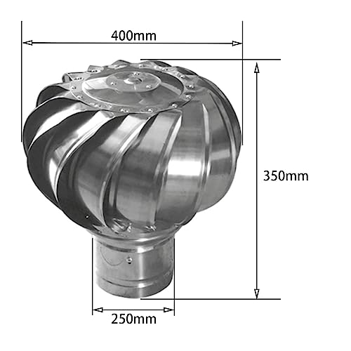 Hoiweqr Wind Turbines Air Vents, Wind Turbines Air Vents, Whirlybird Turbine, Dome Ventilator, Cap Vent Round, Vent Built-in Fly Screen Mesh