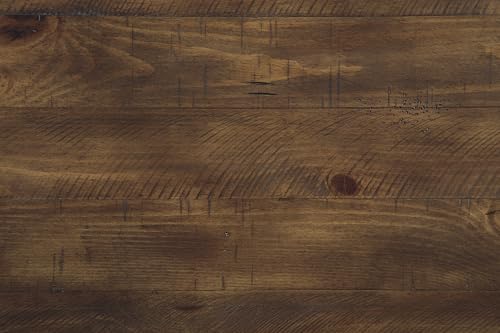 Signature Design by Ashley Valebeck Farmhouse Lift Top Coffee Table with Storage, Distressed Brown & Black Finish