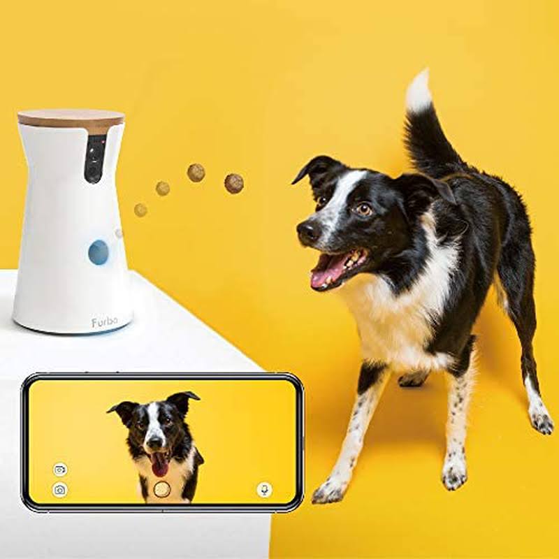 Furbo Dog Camera: Treat Tossing Full HD WiFi Pet Camera and 2-Way Audio Designed for Dogs Compatible with Alexa (As Seen on Elle