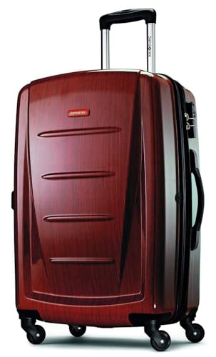 Samsonite Winfield 2 Hardside Expandable Luggage with Spinner Wheels, Brushed Anthracite, Checked-Large 28-Inch