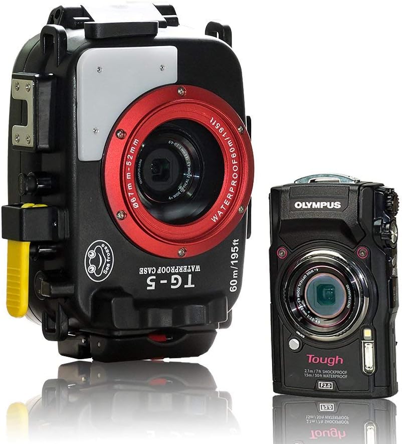 Seafrog WPC-TG5 Waterproof housing case Underwater Diving 195FT/60M Works for Olympus TG-5 Cameras