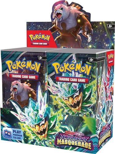 Pok&eacute;mon TCG: Scarlet & Violet, Collectible Cards Twilight Masquerade Booster Display Box (36 Boosters)
