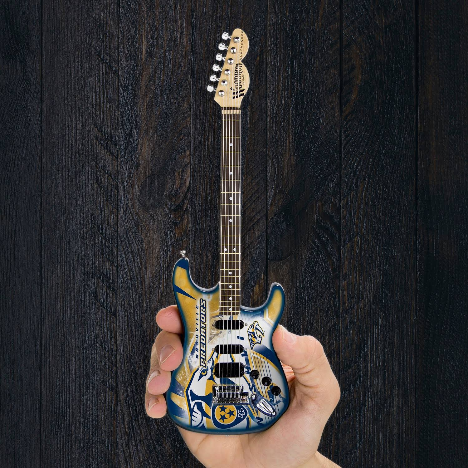 Nashville Predators NorthEnder Collector Series Mini Replica Electric Guitar