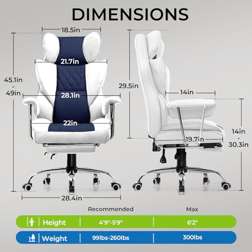 GTRACING Gaming Chair,Office Chair with Pocket Spring Lumbar Support
