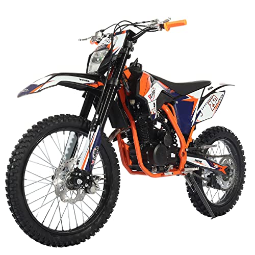 X-PRO 250cc Dirt Bike Zongshen Brand Engine, 5-Speed Manual Transmission, Electric/Kick Start! Big 21"/18" Wheels! (Black)