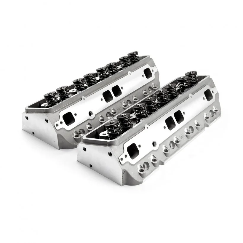 Speedmaster PCE281.2001 Fits Chevy SBC 350 190cc 64cc Angle Hydraulic Flat Assembled Cylinder Heads - Curated Treasures Market