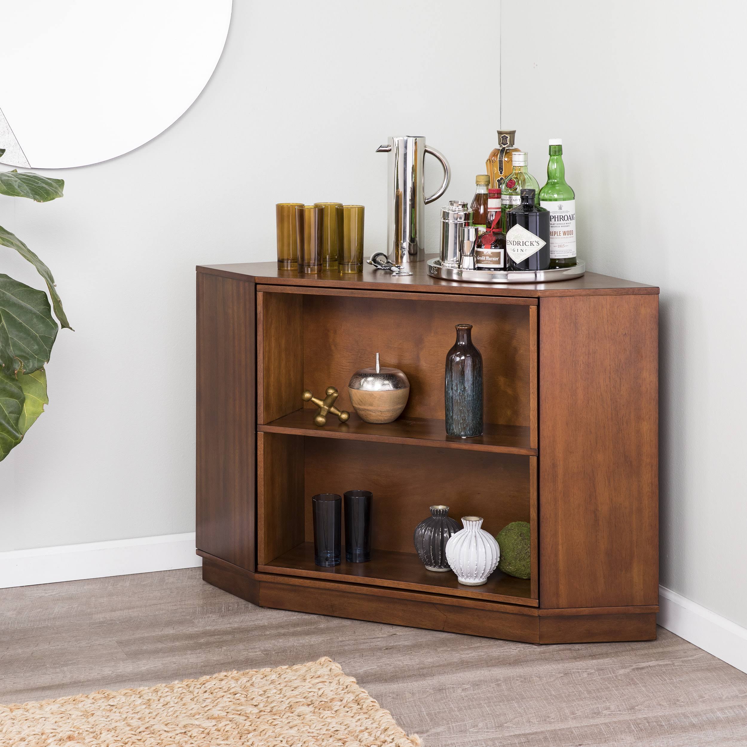 Holly u0026 Martin Hentz Midcentury Modern Rotating Corner Bar Cabinet